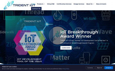 tridentiot.com screenshot