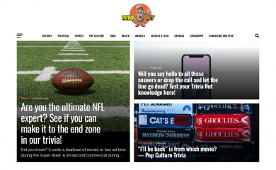 trivia-nut.com screenshot