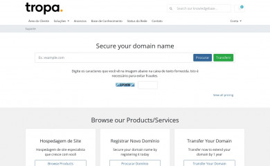 tropahost.com.br screenshot