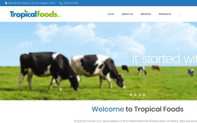 tropicalfoodsllc.com screenshot