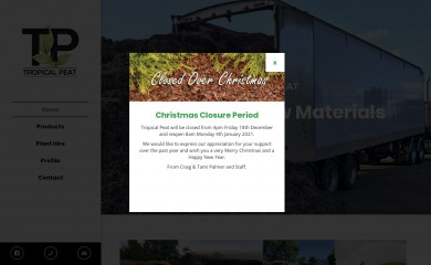 tropicalpeat.com.au screenshot