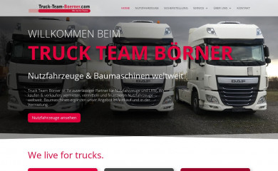 truck-team-boerner.com screenshot