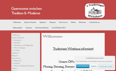 truderingerwirtshaus.de screenshot
