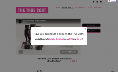 truecostmovie.com screenshot