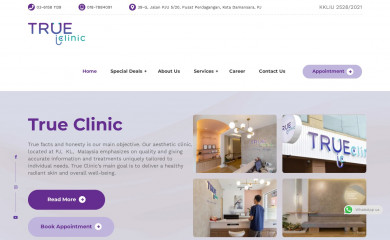 trueclinic.com.my screenshot