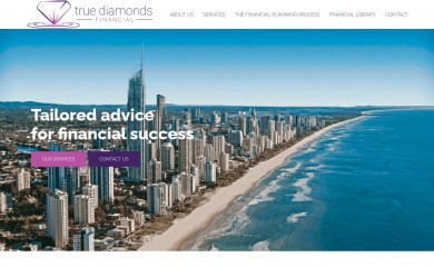 truediamondsfinancial.com.au screenshot