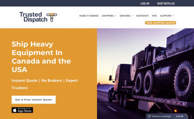 trusteddispatch.com screenshot