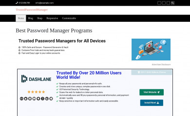 trustedpasswordmanager.com screenshot