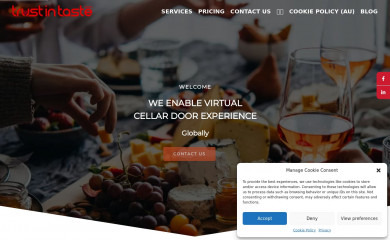 trustintaste.com screenshot