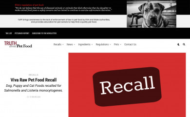 truthaboutpetfood.com screenshot