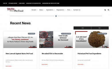 truthaboutpetfood.com screenshot