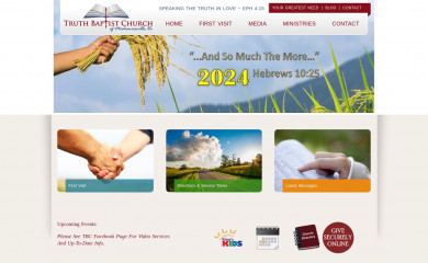truthbaptistchurch.com screenshot
