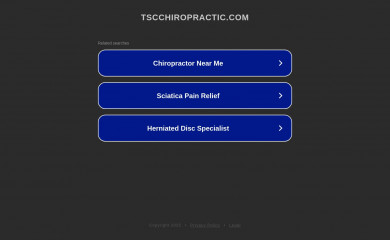 tscchiropractic.com screenshot