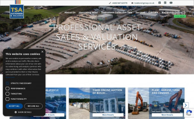 tsaauctions.co.uk screenshot