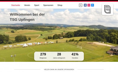 tsg-upfingen.de screenshot