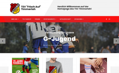 tsv-timmerlah.de screenshot