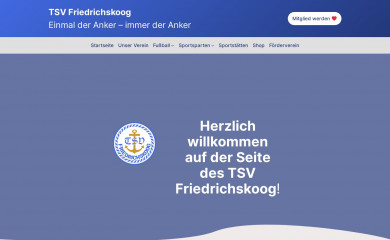tsv-friedrichskoog.de screenshot