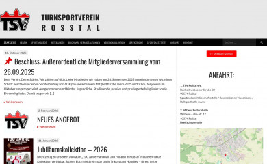 tsv-rosstal.de screenshot
