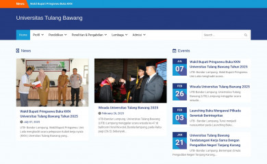 utb.ac.id screenshot