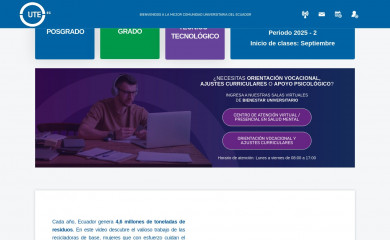 ute.edu.ec screenshot
