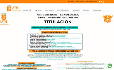 ute.edu.mx screenshot