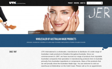utkinternational.com.au screenshot