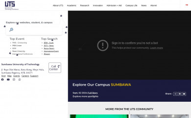 uts.ac.id screenshot