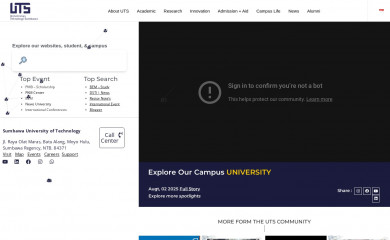 uts.ac.id screenshot