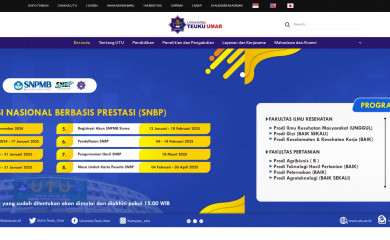 utu.ac.id screenshot