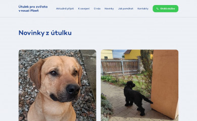 utulekplzen.cz screenshot
