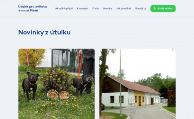 utulekplzen.cz screenshot
