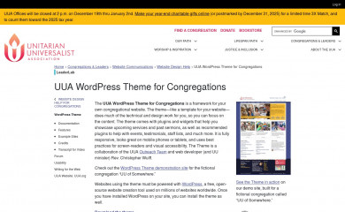 https://www.uua.org/communications/websites/wordpress-theme screenshot
