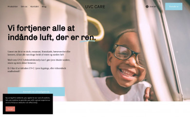 uvccare.dk screenshot