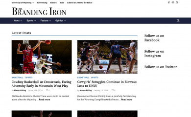 uwbrandingiron.com screenshot