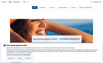 uwmondhygienistonline.nl screenshot