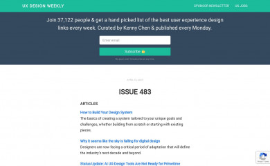 uxdesignweekly.com screenshot