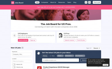 uxjobsboard.com screenshot