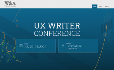 uxwriterconference.com screenshot