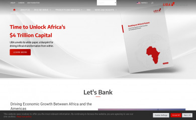 ubaamerica.com screenshot