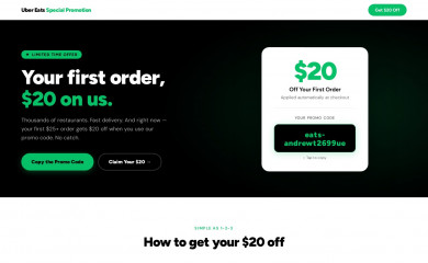 ubereatspromocode.com screenshot