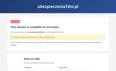 ubezpieczenia7dni.pl screenshot