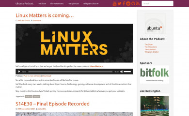 ubuntupodcast.org screenshot
