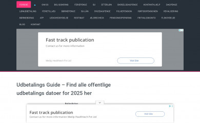 udbetalingsoversigt.dk screenshot