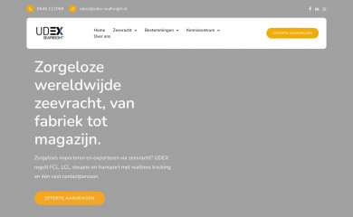 udex-seafreight.nl screenshot