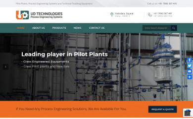 udtechnologies.com screenshot