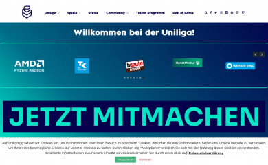 ueg-liga.de screenshot