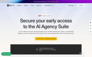 https://uicore.co screenshot
