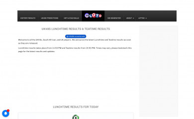 uk49slatestresults.co.za screenshot