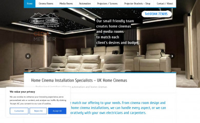 ukhomecinemas.com screenshot