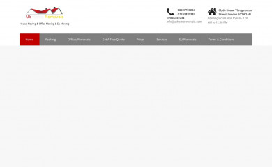 ukhomeremovals.com screenshot